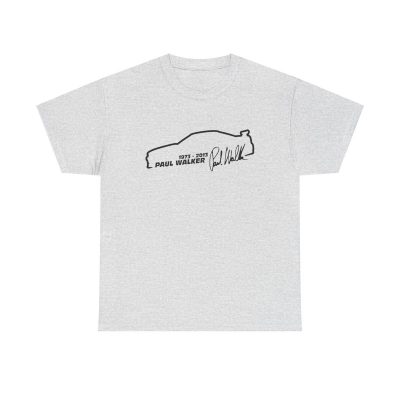 Paul Walker Tribute Shirt - Fast And Furious Skyline Car Race Movie Film Diesel