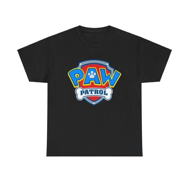 Paw Patrol Logo Unisex T-Shirt - Nickelodeon Cartoon Pups Rescue Ryder Chase Marshall