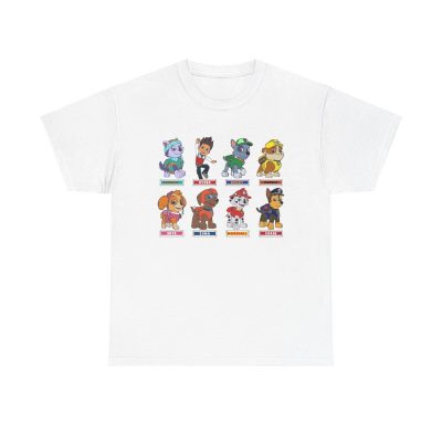 Paw Patrol Team Unisex T-Shirt - Nickelodeon Cartoon Pups Rescue Adventure Ryder Chase