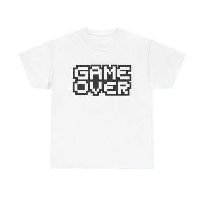 Pixelated Game Over Unisex T-Shirt - Retro 8-bit Gamer Vintage Arcade Nostalgia