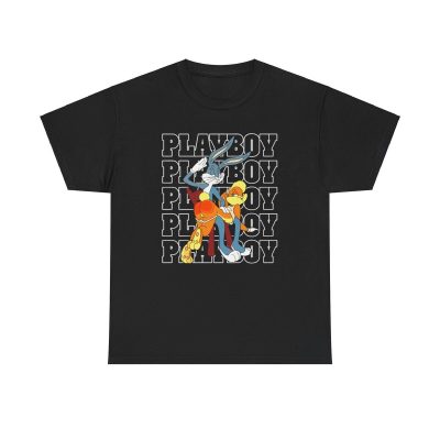 Playboy Cartoon Shirt - Cute Flirty Hot Sexy Bunny Girlfriend