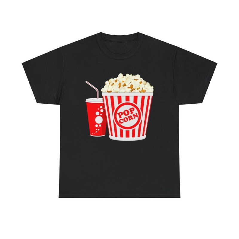 Popcorn & Soda Unisex T-Shirt - Movie Night Cinema Snack Film Buff Foodie