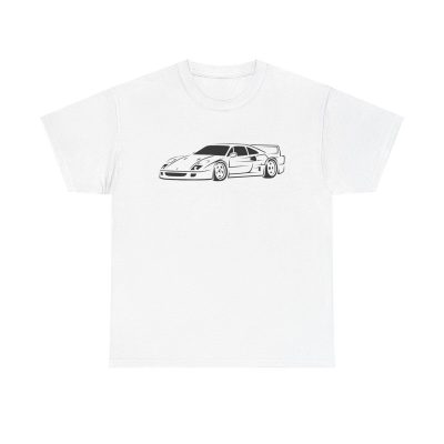 Prancing Horse Power Unisex T-Shirt - Ferrari F40 Supercar Sports Car Racing