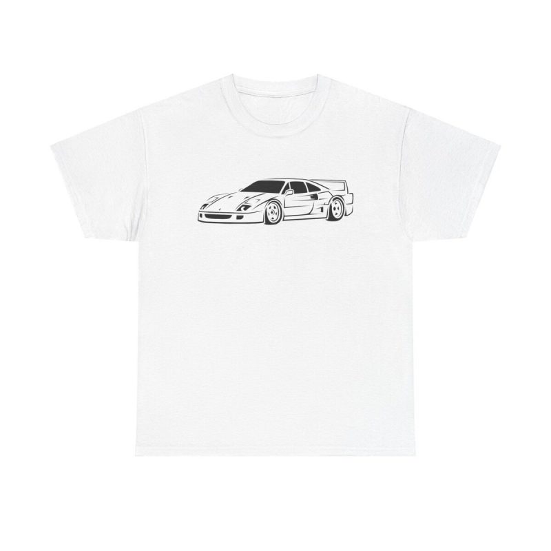 Prancing Horse Power Unisex T-Shirt - Ferrari F40 Supercar Sports Car Racing