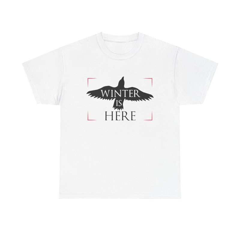 Raven Winter Here Unisex T-Shirt - Three Eyed Raven Game Of Thrones Tv Got Stark Warg