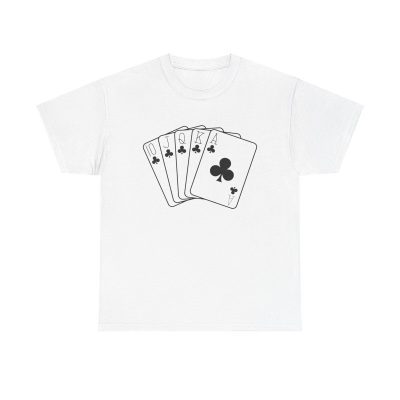 Royal Flush Unisex T-Shirt - Poker Cards Gambling Casino Game Night Luck Winner Ace