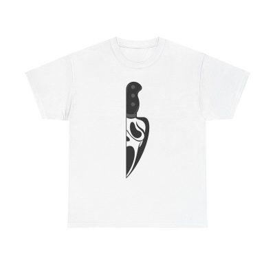 Scream Knife Unisex T-Shirt - Cool Bloody Horror Movie Fan Creepy Iconic Ghost Scary