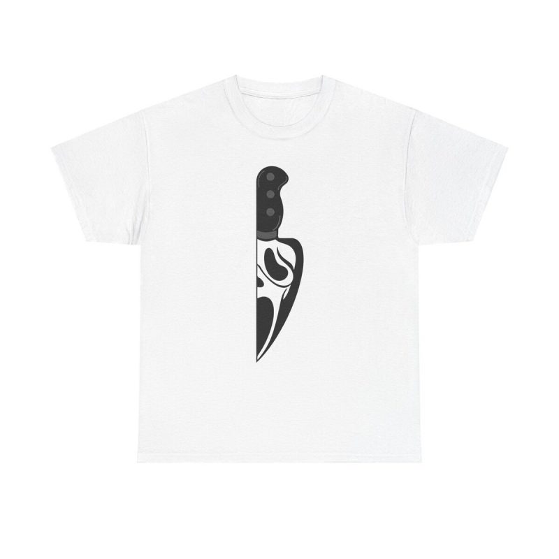 Scream Knife Unisex T-Shirt - Cool Bloody Horror Movie Fan Creepy Iconic Ghost Scary