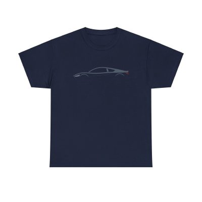 Silver Sports Car Outline Unisex T-Shirt - Cool Minimal Enthusiast Audi R8 Spyder Tts
