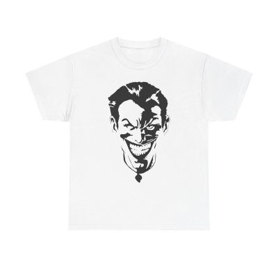 Sinister Grin Unisex T-Shirt - Joker Villain Batman Dark Knight Creepy Horror Movie