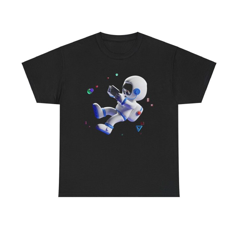 Space Gamer Unisex T-Shirt - Astronaut 3d Render Gaming Cool Technology Future Space