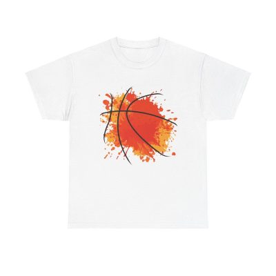 Splash Dunk Unisex T-Shirt - Basketball Sports Athlete Paint Splatter Court Action Art