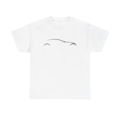Sports Car Outline Unisex T-Shirt - Cool Minimal Aesthetic Racing Drive Speed Vehicle