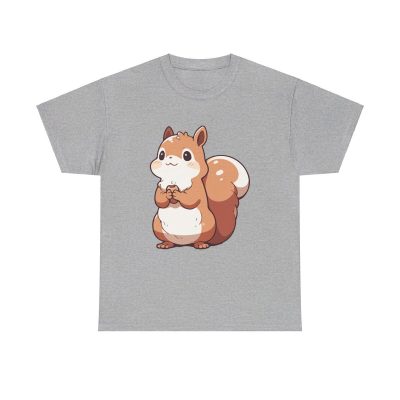 Squirrel Unisex T-Shirt - Autumn Fall Chipmunk Season Cartoon Cute Fun Graphic Minimal