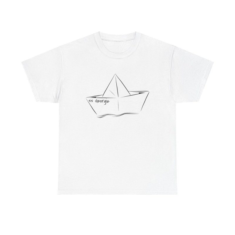 Ss Georgie Paper Boat Unisex T-Shirt - Iconic Paper Boat Horror Movie Scene Dark