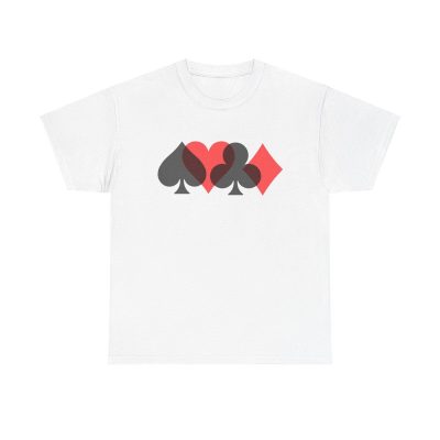 Suits You Unisex T-Shirt - Poker Cards Gambling Casino Game Night Luck Suits Minimalist