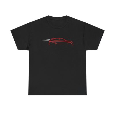 Suv Car Outline Unisex T-Shirt - Cool Minimal Speed Sport Auto Driving Stylish