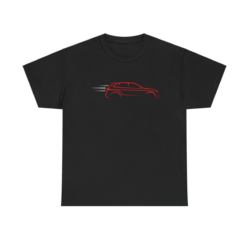 Suv Car Outline Unisex T-Shirt - Cool Minimal Speed Sport Auto Driving Stylish