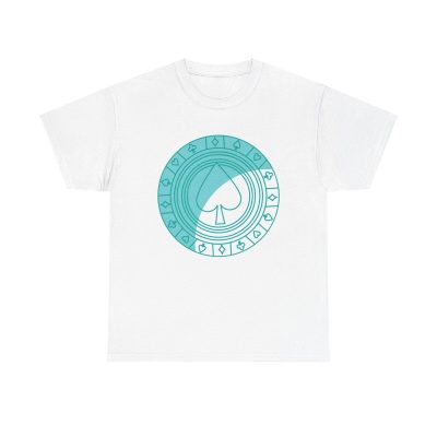 Teal Dream Unisex T-Shirt - Poker Chip Gambling Casino Game Night Luck Winner Minimal