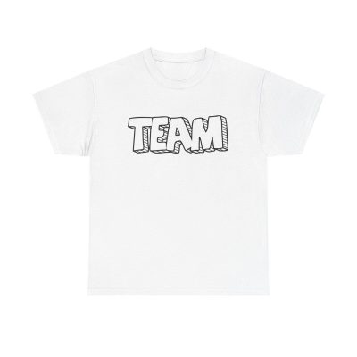 Team Spirit Unisex T-Shirt - Collaborate Unity Togetherness Sports Group Doodle Sketch