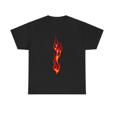 Tribal Flame Unisex T-Shirt - Fire Hot Rod Biker Racing Passion Energy Aesthetic Retro