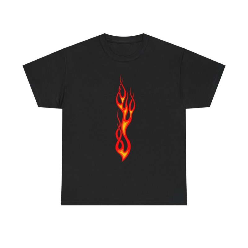 Tribal Flame Unisex T-Shirt - Fire Hot Rod Biker Racing Passion Energy Aesthetic Retro