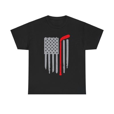 Usa Hockey Pride Unisex T-Shirt - Hockey Sport Patriot America Flag Vintage Distressed
