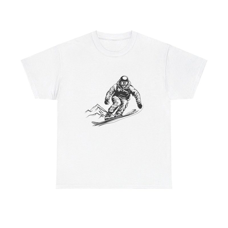 Vintage Snowboarder Unisex T-Shirt - Cool Snowboarding Ski Winter Slope Sports Drawing