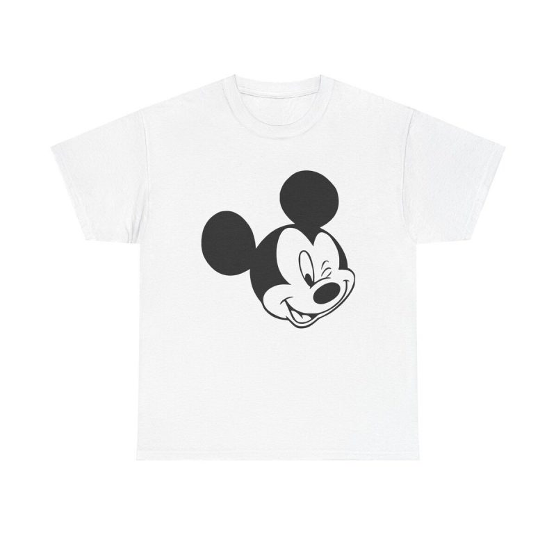 Winking Mickey Unisex T-Shirt - Disney Mickey Mouse Cartoon Character Vintage Retro