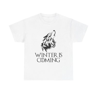 Winter Is Coming Wolf Unisex T-Shirt - Game Thrones House Stark Quote Series Direwolf